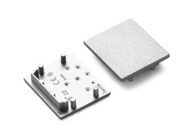 Difuzory a koncovky - Koncovka profilu VARIO30-02, stříbrná