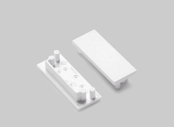 Difuzory a koncovky - Koncovka profilu VARIO30-01, bílá - foto 1