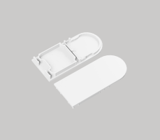 Difuzory a koncovky - Koncovka profilu COMBO30-01A-D9, bílá, V6999001