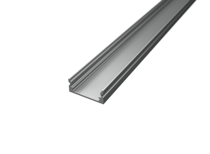 Přisazené profily - Hliníkový LED profil SURFACE 1, stříbrný - foto 1