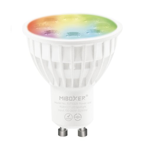 Zigbee 3.0 Svítidla - 4W LED žárovka RGB+CCT, GU10, Zigbee 3.0 + 2,4G, FUT103ZR, Mi-Light - foto 1
