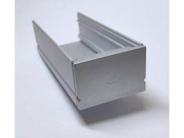 Difuzory a koncovky - Koncovka profilu Surface 7 plná, stříbrná