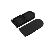 Difuzory a koncovky - Koncovka profilu COMBO30-01A-D9, černá, V6999002