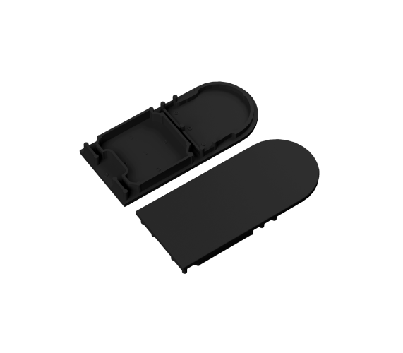 Difuzory a koncovky - Koncovka profilu COMBO30-01A-D9, černá, V6999002 - foto 1