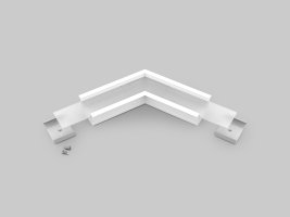 Úchyty, spojky, závěsný materiál - VARIO30-07 rohová spojka 120st bílá, V4810001s