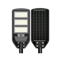 Solární pouliční LED svítidla - LED solární pouliční světlo 12W, IP65, 6000K, 12Ah, dálkové ovládání, OP9146