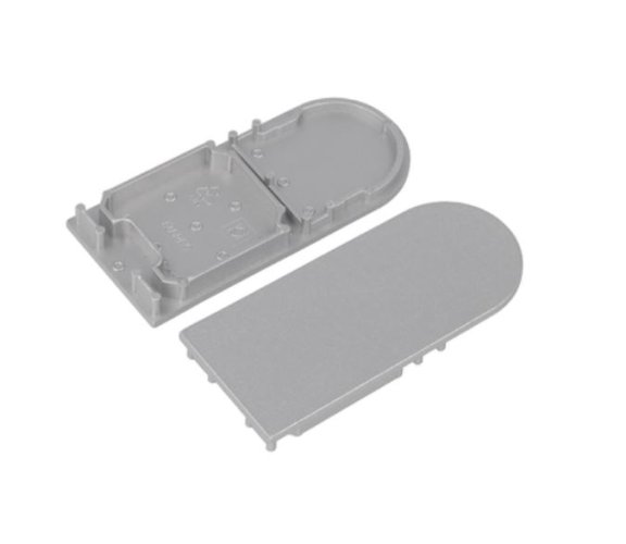 Difuzory a koncovky - Koncovka profilu COMBO30-01A-D9, stříbrná, V6999040 - foto 1