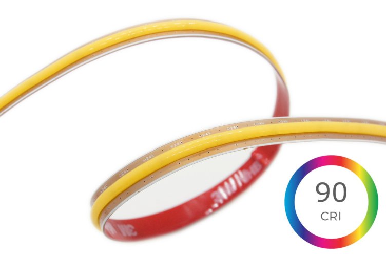 Jednobarevné LED pásky 12V, 24V, 230V - 10W FREECUT COB LED pásek, 8mm, 24VDC, 528LED/m, Ra>90, IP20, 7let záruka - foto 1