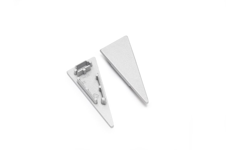 Difuzory a koncovky - Koncovka profilu WALLE12 stříbrná, B8900040 - foto 1