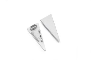 Difuzory a koncovky - Koncovka profilu WALLE12 stříbrná, B8900040