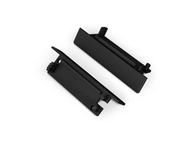 Difuzory a koncovky - FLAT8 koncovka černá s otvorem, 23110002 - foto 1