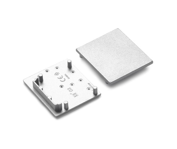 Difuzory a koncovky - Koncovka profilu VARIO30-03, stříbrná - foto 1