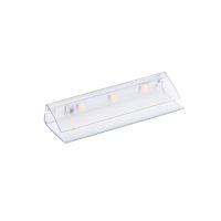 Osvětlení skleněných polic - PVC LED svítidlo pro osvětlení skleněných polic, 12VDC, IP20, 63x22x11
