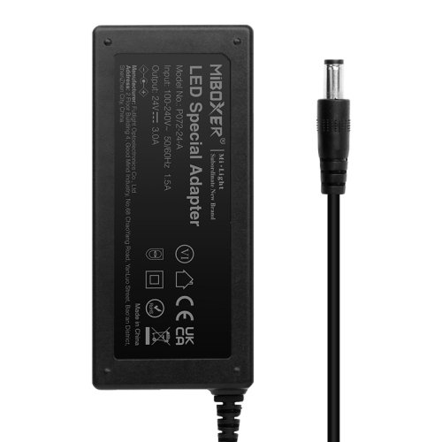 Napájecí zdroje 24V - LED zdroj 72W, 24VDC, zásuvkový, 100-240V, DC konektor, 3A, P072-24-A , Mi-Light - foto 1