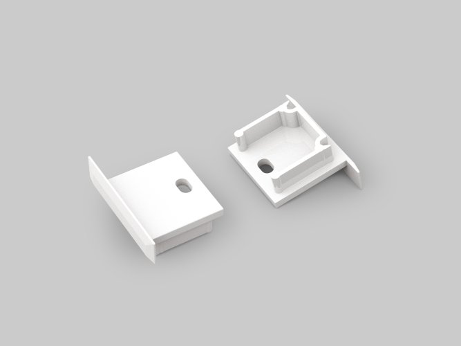 Difuzory a koncovky - SMART-IN16 koncovka bílá s otvorem, F6999901 - foto 1