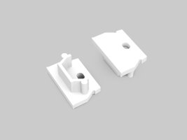 Difuzory a koncovky - UNI12 koncovka bílá s otvorem, A1890001