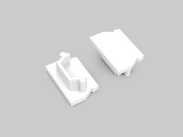 Difuzory a koncovky - UNI12 koncovka bílá, A1900001