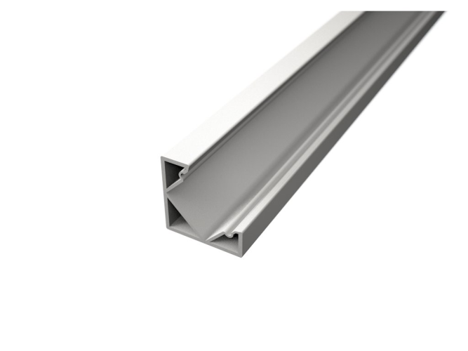 Rohové profily - Hliníkový LED profil CORNER 1, bílý - foto 1
