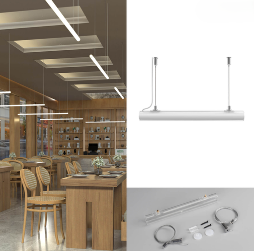 Příslušenství pro LED NEONY - Sada pro výrobu zavěšeného horizontálního svítidla z LED 360 NEON 24 - foto 1