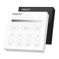 2,4Ghz Ovladače na stěnu - Dotykový panel pro jednobarevné LED, 4 zóny , B1, 2x AAA, MiLight