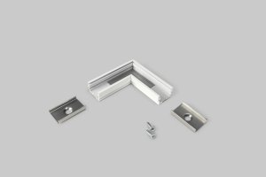 Úchyty, spojky, závěsný materiál - UNI12 Rohová spojka bílá, A1910001