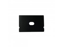 Difuzory a koncovky - Koncovka profilu Surface 7 s otvorem, černá