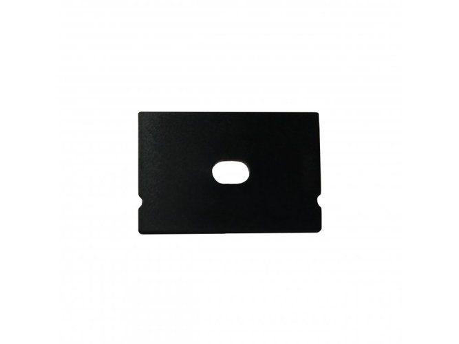 Difuzory a koncovky - Koncovka profilu Surface 7 s otvorem, černá - foto 1