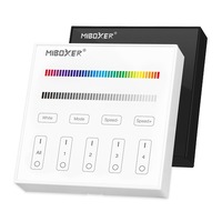 2,4Ghz Ovladače na stěnu - 4 zónový nástěnný ovladač RGBW, B3, 2xAAA, Mi-Light