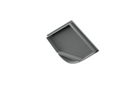 Difuzory a koncovky - Koncovka pro profil CORNER 5, plná, šedá