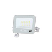 Přisazené reflektory s čidlem - LED SMD reflektor se senzorem 20W, IP65, bílé provedení