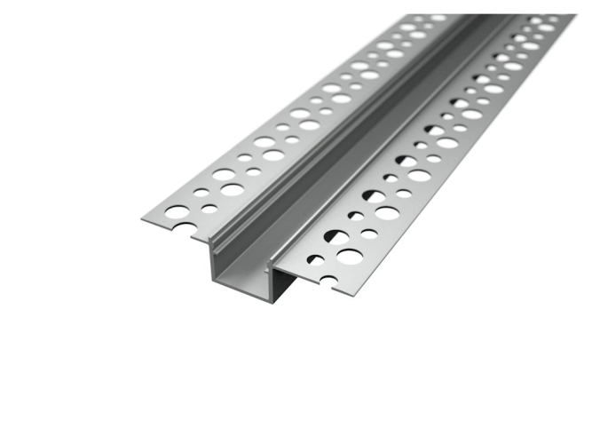 Podomítkové, sádrokartonové profily - Hliníkový LED profil RECESSED 9, zapuštěný, stříbrný - foto 1