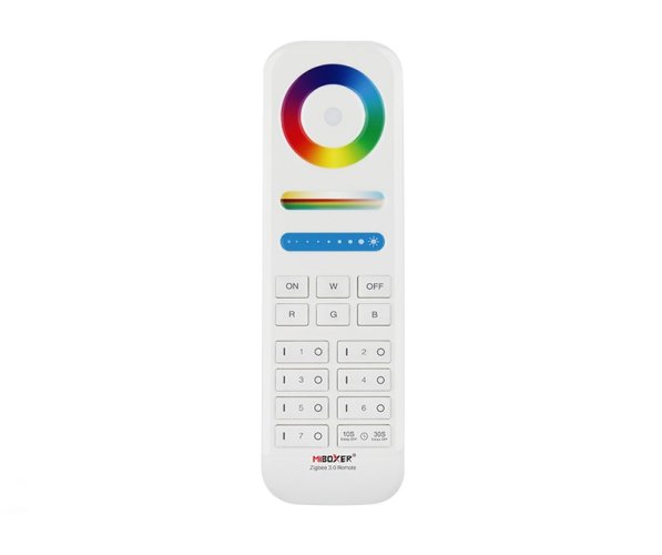 Speciální (LoRa 433Mhz, Zigbee) - 7 kanálový dálkový ovladač RGB+CCT, Zigbee 3.0, 2 x AAA, FUT089Z, Mi-Light - foto 1