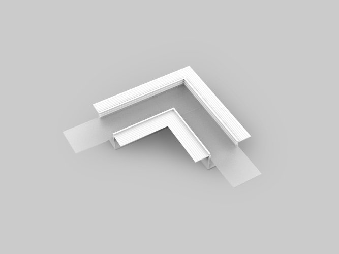 Úchyty, spojky, závěsný materiál - VARIO30-05 rohová spojka 90 st bílá, V4730001s - foto 1