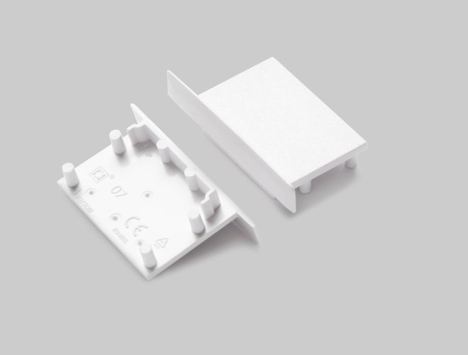 Difuzory a koncovky - Koncovka profilu VARIO30-07 bílá, V4930001 - foto 1