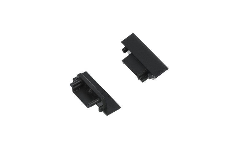 Difuzory a koncovky - Koncovka profilu GROOVE14.V2 s otvorem, černá, K6999902 - foto 1