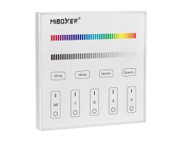 DMX512 Master - Dotykový DMX panel RGBW, 4 zóny, RF 2.4G, X4, Mi-Light