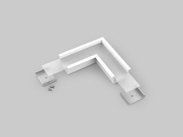 Úchyty, spojky, závěsný materiál - VARIO30-07 rohová spojka 90 st bílá, V4790001s