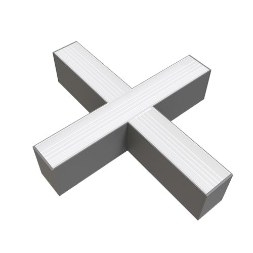 Lustry a závěsná svítidla - Křížová spojka, stříbrná, IP20, 20W, OP5039 - foto 1