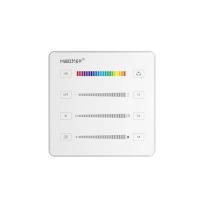 Digitální SPI jednotky - Nástěnný ovladač pro digitální řídící jednotku SPIR3, 2.4GHz, bílý, 2 x AAA, B6-W, Mi-Light