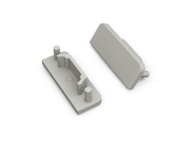 Difuzory a koncovky - Koncovka profilu SURFACE14 šedá, A2980022