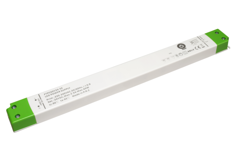 Napájecí zdroje 24V - 60W Nábytkový napájecí zdroj SLIM, FTPC60V24-S2, 24V, 2,5A, IP20 - foto 1