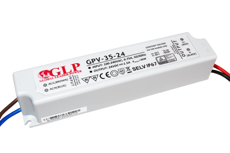 Napájecí zdroje 24V - 35W LED zdroj GPV-35-24, 1,5A, 24V  - foto 1