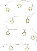 Vánoční řetězy, závěsy a stromky - Dřevěné hvězdy RXL 270, 10x WW, TM RETLUX, IP20