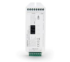 DMX512 Decoder - DMX jednotka BOXER 5v1 s displejem, 5 kanálů, 12-24VDC, 20A, D5-CX, MiLight