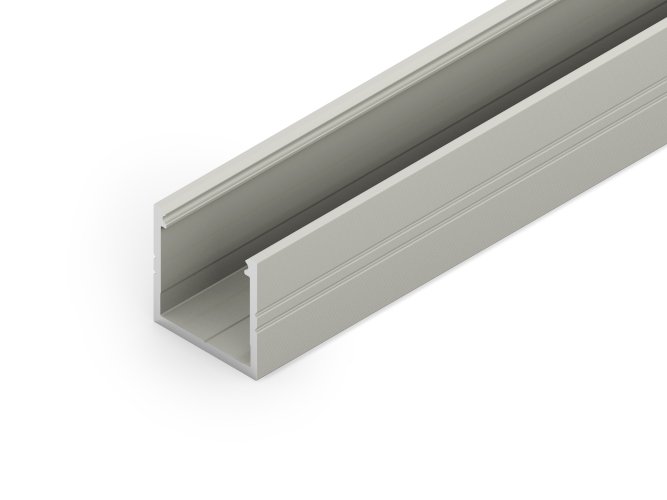 LED materiál a řízení - Hliníkový osvětlovací profil přisazený SMART16, eloxovaný, BC3/U4 - foto 1