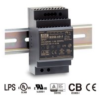 Napájecí zdroje 48V - Napájecí zdroj na DIN lištu 60W 48V, HDR-60-48, 48V, 1,25A, IP20