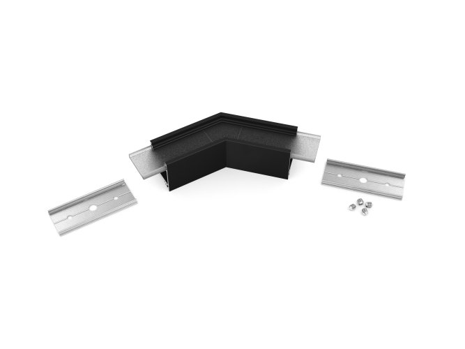 Úchyty, spojky, závěsný materiál - LINEA20 rohová spojka 135 st černý elox, C1890002 - foto 1