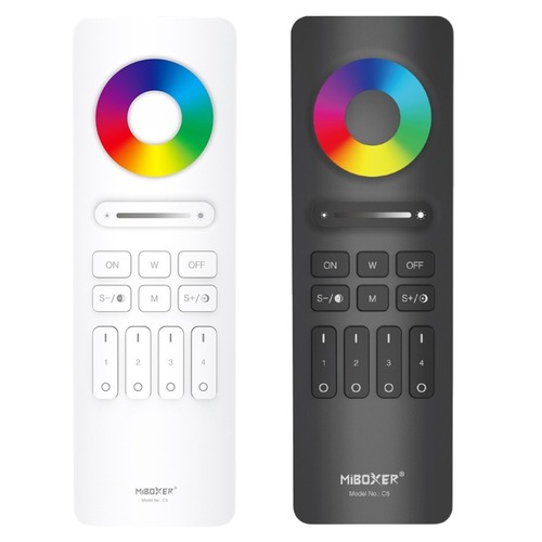 2,4Ghz Ovladače (RGB+CCT, stmívače) - 4 kanálový dálkový ovladač, RGB + CCT, 2.4GHz, C5, Mi-Light - foto 1