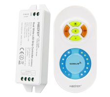 Sady ovladač + přijímač - Sada CCT dálkový ovladač a CCT LED přijímač, RF 433MHz, Max.12A, 12-24V, FUT040, Mi-Light