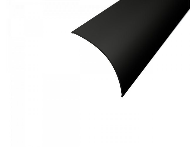 Difuzory a koncovky - Difuzor pro profil CORNER 4 půlkulatý, černý - foto 1